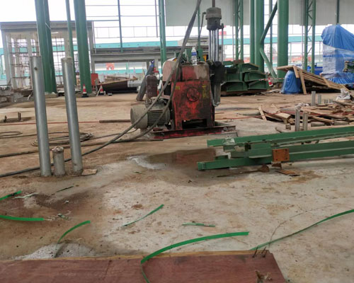 椰林镇地面下沉注浆